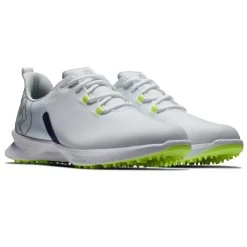 FootJoy Fuel Sport 55453 Golf Shoes -Fairway Elite Sales Store FootJoy FJ Fuel Sport Shoes White Navy Green 3