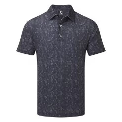 FootJoy Digital Camo FJ Print Lisle Golf Polo Shirt