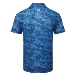 FootJoy Cloud Camo Lisle Golf Polo Shirt -Fairway Elite Sales Store FootJoy SS23 Cloud Camo Lisle Polo Shirt 80005 SHFOO239 S Twilight Back