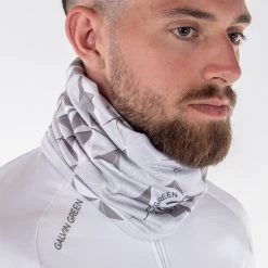 Galvin Green Dragan Insula Golf Snood -Fairway Elite Sales Store Galvin Green Dragan Snood Cool Grey Sharkskin White 3