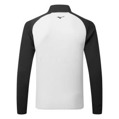 Mizuno Winter Breeze Bloc 1/4 Zip Golf Sweater -Fairway Elite Sales Store Mizuno AW22 Winter Breeze Bloc 1 4 Zip 52GA2504 05 SWMIZ048 S Grey Black Back