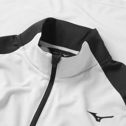 Fairway Elite Sales Store -Fairway Elite Sales Store Mizuno AW22 Winter Breeze Bloc 1 4 Zip 52GA2504 05 SWMIZ048 S Grey Black Detail