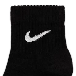 Nike Everyday Lightweight Ankle Golf Socks (3 Pack) -Fairway Elite Sales Store Nike Everyday Lightweight Ankle Golf Socks 3 Pack Black 3