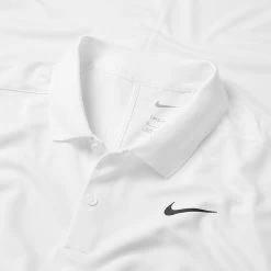 Fairway Elite Sales Store -Fairway Elite Sales Store Nike SS22 Dry Victory Solid Golf Polo Shirt DH0822 100 M White Black Detail
