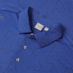 Fairway Elite Sales Store -Fairway Elite Sales Store Ping SS22 Geo Polo Shirt P03520 BSN Code SHPIN293 M Blue Surf Navy Detail