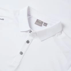Fairway Elite Sales Store -Fairway Elite Sales Store Ping SS22 Lindum Polo Shirt P03464 002 Code SHPIN313 M White Detail